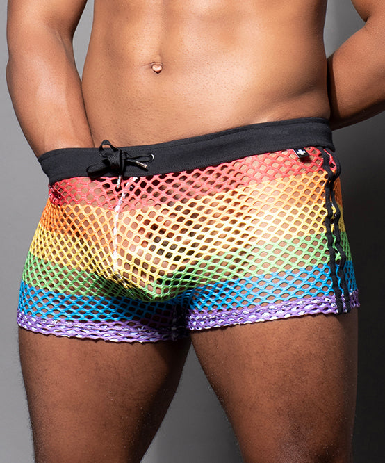 Prowler Pride Paw Print Colorful Pattern Stylish Brief Men Underwear Rainbow