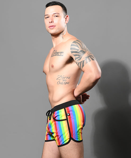 Ultra-Short Pride Swim Shorts – Andrew Christian Retail