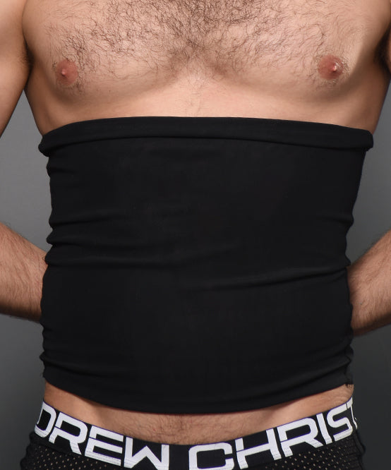 Andrew Christian Active Smooth Mesh Body Shaper - Black